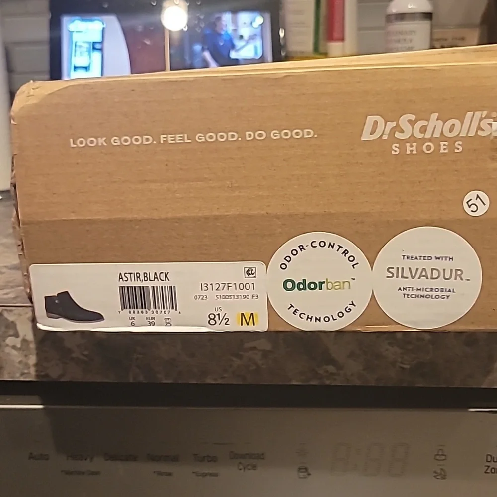 NIB Dr. Scholl's Shoes Women's Astir Booties Ankle Boot Black Size 8.5M - Picture 5 of 5